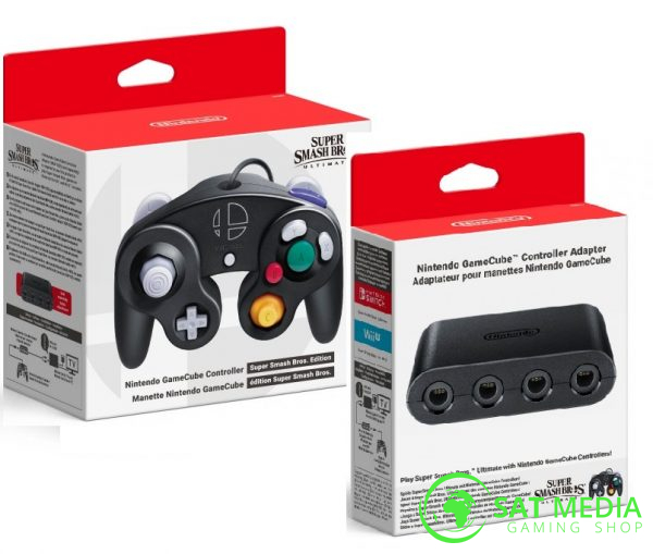 Nintendo GameCube Controller Super-Smash Bros Edition+adapter 1
