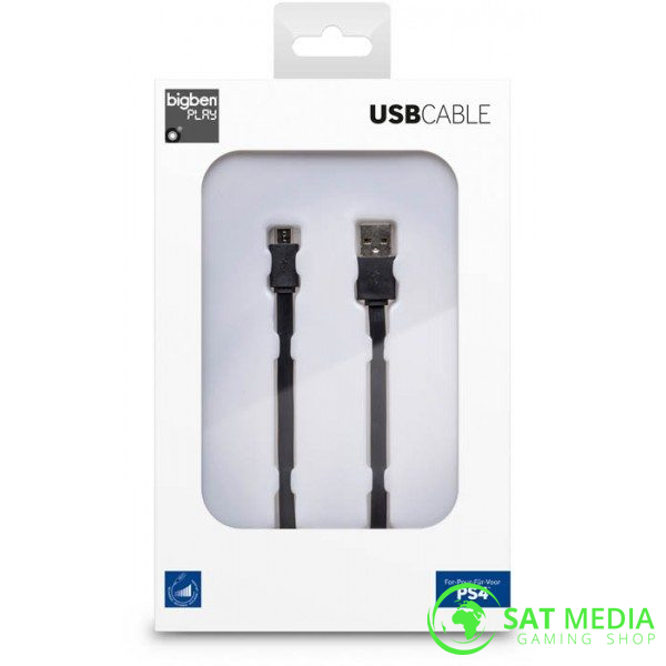 BigBen PS4Flat Micro 3m kabel