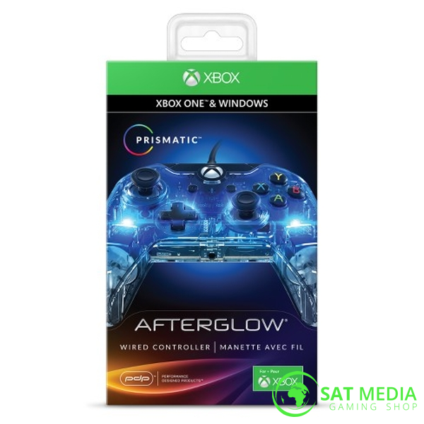pdp wired controller afterglow prismatic