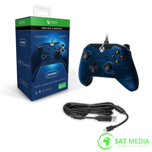 pdp wired controller blue
