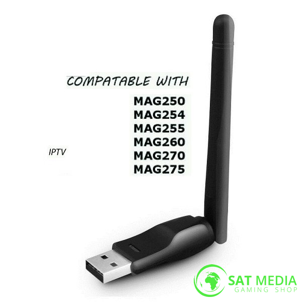 Adaptateur clé USB Wi-Fi bibande 5 GHz 2,4 GHz 600 Mb/s pour MAG 254 256  322 Mag322w1