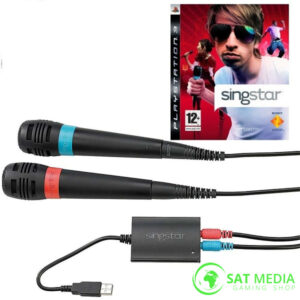 Singstar SingStore komplet sa 2 žićna mikrofona,Usb PS3/PS2/PC + dvd 30 pjesama za PS3