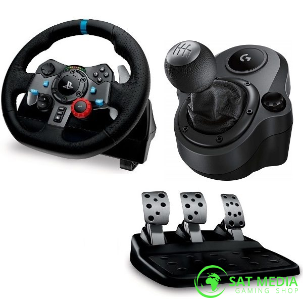 Logitech G29 Driving Force Racing + Mjenjač za PS5/PS4 / PS3 / PC – Sat  Media