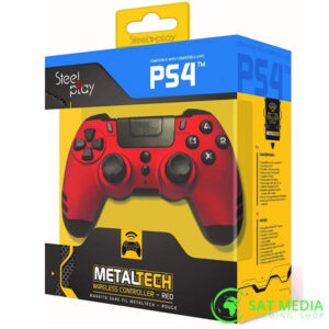PS4 Controller Steelplay - Metaltech bežični  (Ruby Red)