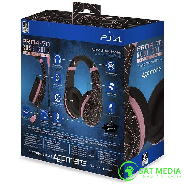 Headset ps4 store rose gold