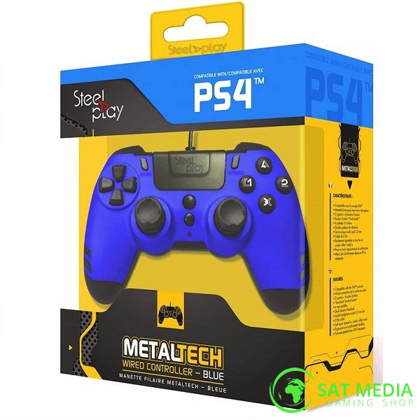 PS4 Steelplay wired controller plavi 600×600
