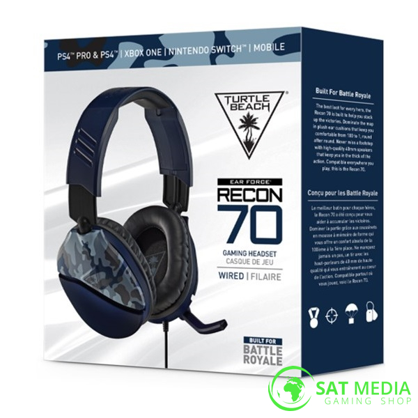 Slušalice TURTLE BEACH Recon 70 mikrofon PS4 PS5 Xbox One 600×600
