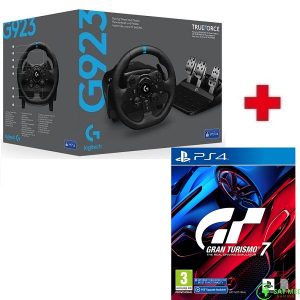 Logitech Volan G923 Trueforce Sim Racing Wheel, Gaming PS4/PS5/PC USB+Gran Turismo 7 PS4 igra