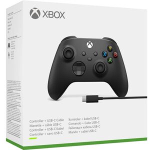 Xbox Wireless Controller Black + USB-C Kabel Microsoft