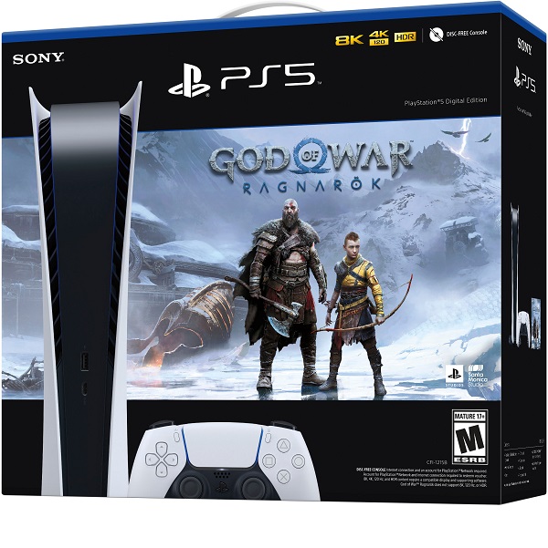 Sony Playstation 5 Digital God of War Ragnarok 600×600