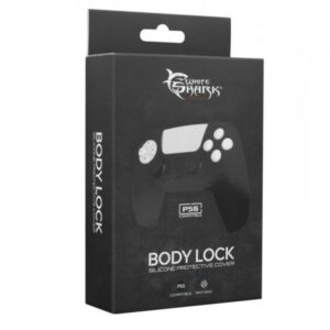Silikonska navlaka za PS5 kontroler White Shark Body Lock - Black