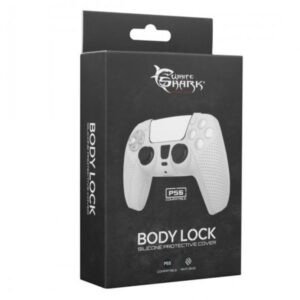 Silikonska navlaka za PS5 kontroler White Shark Body Lock - White