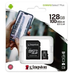 Memorijska kartica SD Micro 128GB Kingston Canvas Select Plus R100 + adapter