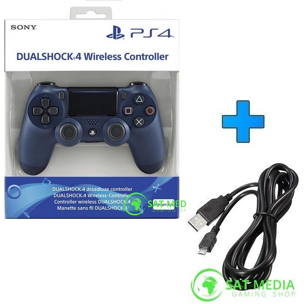 PS4-DualShock-4-Midnight-Blue-kabel satmedia-0-600×600