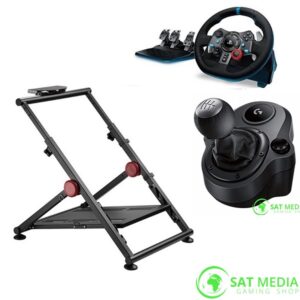 Racing Simulator Setup Lite-sklopivi Uvi stalak za volan i pedale + Logitech Volan Driving Force G29 za PS5/PS4 / PS3 / PC + Mjenjač