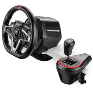 Thrustmaster Volan T300 RS GT Edition PS5/PS4/PS3/PC + Mjenjač Thrustmaster – TH8S Shifter Add-On, crno/crveni