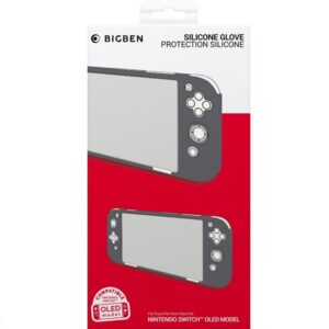 Silikonska zaštitna maskica Big Ben - Silicon Glove, siva Nintendo Switch OLED
