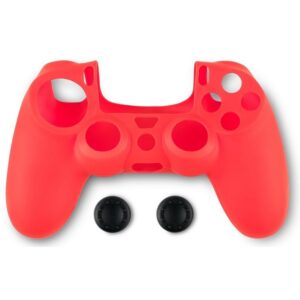 Silikonska navlaka  i gripovi Spartan Gear - DualShock 4, crveni PS4
