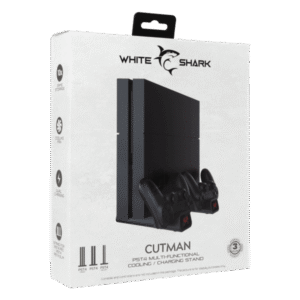 White Shark PS4-19076 Stalak sa hlađenjem i punjačem za kontrolere (za sve modele PS4 konzola)