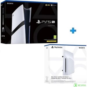 PlayStation 5 Pro konzola B chassis + PS5 Disc Drive Slim(čitač diskova)