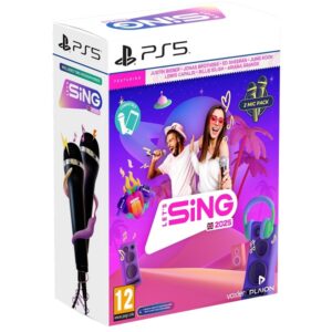 Let's Sing 2025 + 2 Mikrofona Bundle PS5