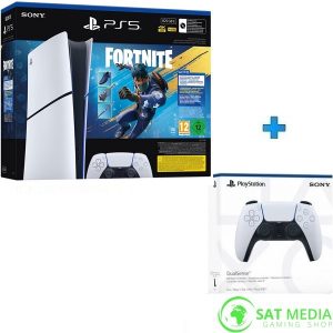 PlayStation 5 Digital Edition Slim E Chassis + Fortnite Flowering Chaos Bundle (download kod) + dodatni kontroler