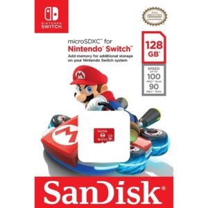 SanDisk microSDXC UHS-I memorijska kartica za Nintendo Switch, 128 GB (V30, U3, C10, A1, 100 MB/s