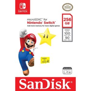 SanDisk microSDXC UHS-I memorijska kartica za Nintendo Switch, 256 GB (U3, klasa 10, 100 MB/s)