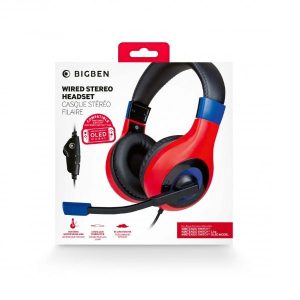 Slušalice s mikrofonom,crveno/plave Mario BigBen Nintendo Switch