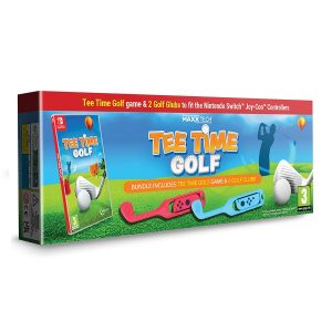 Maxx Tech Tee Time Golf Bundle (Includes Tee Time Golf Game & 2 Golf Clubs) Nintendo Switch