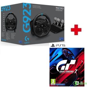 Logitech Volan G923 Trueforce Sim Racing Wheel, Gaming PS4/PS5/PC USB+Gran Turismo 7 PS5 igra