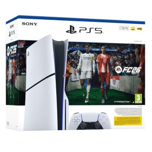 PlayStation 5 Slim E Chassis Bluray Disc Edition + FC 26 PS5 (kod za skidanje)