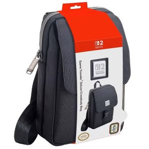 Torba Nacon Game Traveler Deluxe Vertical Crossbody Bag, crna Nintendo Switch 2/Switch/OLED