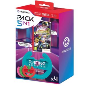 Racing Wheel Pack + Nickelodeon Kart Racers 2: Grand Prix Nintendo Switch/OLED